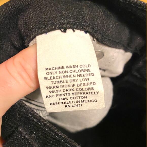 Sasson Signature Vintage '80s Catalog 100% Cotton Black Mom Jeans Size 6 - Picture 8 of 8